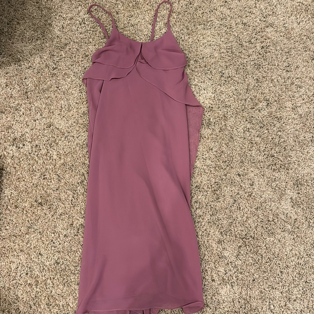 Mini chiffon dusty rose BCBG dress